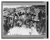 Historic Print (L): [Orozco and his staff in the camp, including General Pascual Orozco, Alfred Franhe (?) c