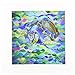 3dRose qs_19312_1 Sealife Loggerhead Turtle Quilt Square, 10 by 10-Inch