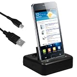 mumbi DUAL USB Dock Samsung Galaxy SII Dockingstation / Tischladestation mit EXTRA Akkuladefach + USB Datenkabelvon "mumbi�"