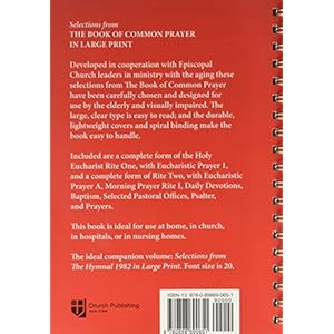 Selections from the Book of Common Prayer/Large Print