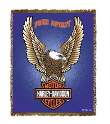 Harley-Davidson&reg; Motorcycles Free Spirit Throw Blanket