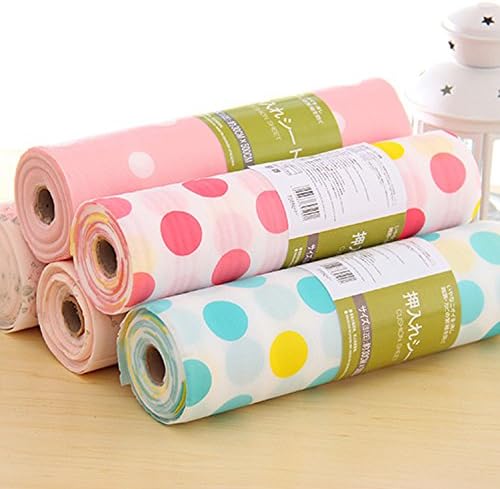 Home Decor Waterproof Contact Paper Color Dot Drawer Kitchen Placemat Desk Cabinet Shelf Drawer (30*300CM, Rose)