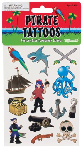 Childrens Toyshop  Toys : Pirate Tattoos