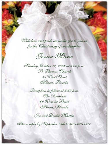 Beautiful Baptism Baptism Christening Invitations - Set of 20