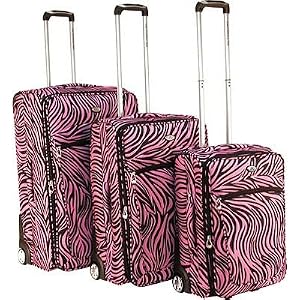 Buy CalPak Safari Expandable 3 Piece Luggage Set Luggage Sets, Pink by CalPak