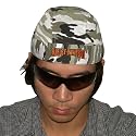 Harley Davidson Super Cool Motorcycles Bar & Shield Bandana Cap / Do Rag / Biker Hat - Camo