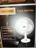 Challenge 9inch desk fan black