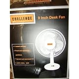 Challenge 9inch desk fan black