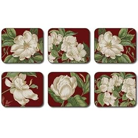 Jason - J2413 - Garden Images - Set de table - Rouge - Set de 6 (Import Grande Bretagne)