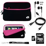 Carrying Cover Case for Pandigital Novel 7" (Pink w/ Black)