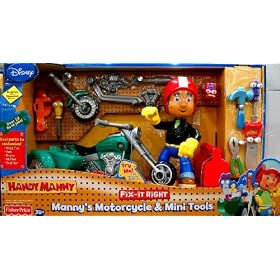 Disney's Handy Manny's Motorcycle and Mini Tools set
