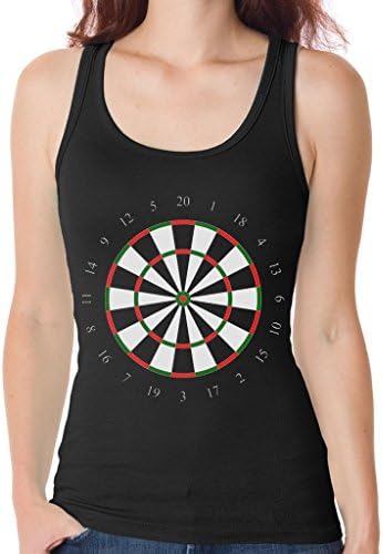 KooBee Custom Tank Top Dartboard T-Shirt Balck Size X-Large