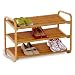 Honey-Can-Do Bamboo 3-Tier Shoe Shelf
