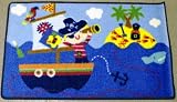 Pirates on the Sea Children's Rug 50cmx80cm
