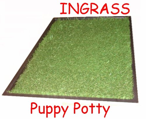 New! Ingrass Puppy Potty Bigger & Deeper Now! Free Bottle of Puppy Attraction Aid Spray 20" X 30" Indoor Outdoor