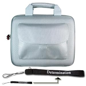 Samsung N110 10.1-Inch Black Netbook Kroo Carrying Case Cube Bag Pouch Sleeve with side Pocket for 10.1 & 8.9 inchinch Netbook (Silver)