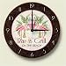 PINK FLAMINGO lounge tropical WALL CLOCK home decor NU