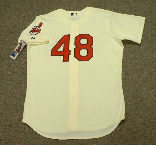 TRAVIS HAFNER Cleveland Indians Majestic AUTHENTIC Alternate Home Baseball Jersey, 44/LARGE