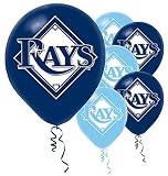 Tampa Bay Rays Latex Balloons (6 Pack)