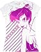 Disney Tinkerbell Fairy Image Heart Stripes White Juniors T-shirt Tee