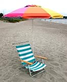 RIO Beach Sandblaster Beach Umbrella 6-1/2-ft with Hammer Action and Carry Bag