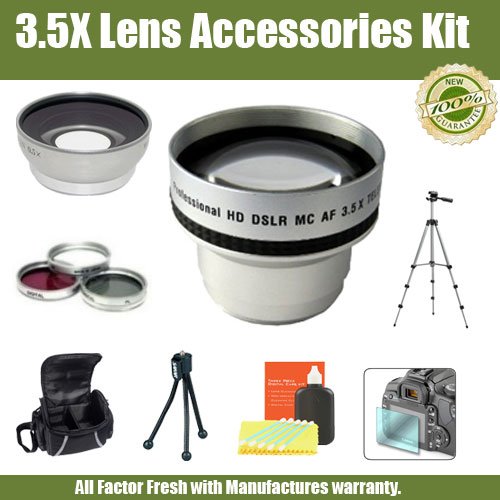 PRO HD 3.5X TELEPHOTO LENS ACCESSORY KIT FOR THE SONY HDRCX12 HDRHC9