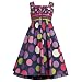 Size-18.5 BNJ-4990B NAVY-BLUE MULTICOLOR TWIN DOT TRIPLE RIBBON WOVEN Special Occasion Girl Party Dress,B84990 Bonnie Jean Girl PLUS
