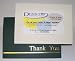 Forest Green Gold Foil Thank You Cards w/ Bus Card Holder