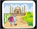 Mouse Pad with Taj Mahal, wonder, scenery, marble, couple, India, historic, Asia, smile, love, monument, tourism