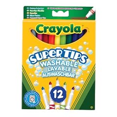 Crayola 03.7509DM - 12 Supertips Filzstifte einfach auswaschbar