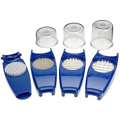 Genius 33095 Genius Zwiebelschneider 7tlg.  blau