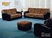 Kitchen & Housewares : 4PCS NEW CONTEMPORARY MICROFIBER SOFA SET, ITEM#AC-829