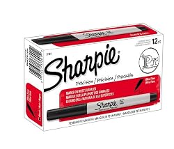 Sharpie 37001 Ultra Fine Point Permanent Markers, Black (Box of 12)