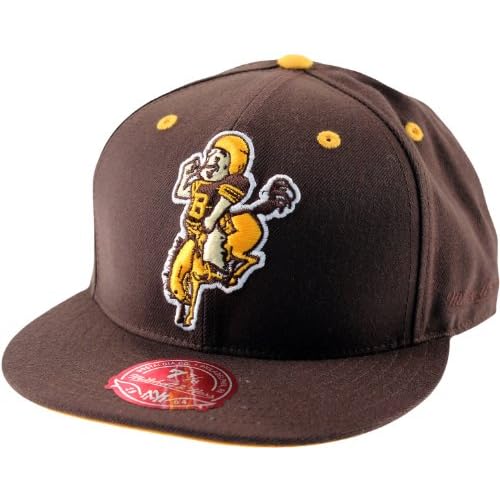 Denver Broncos NFL Mitchell & Ness Large Throwback Logo Fitted Hat