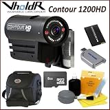 VholdR 1300 1080i Contour HD Wearable Helmet Camcorder With HD Extreme 8 GB SD Recording Bundle