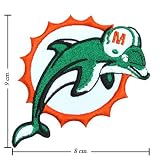 Miami Dolphins Logo Embroidered Iron on Patches