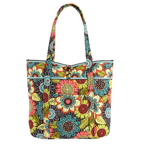 USA Vera Bradley Vera Tote in Plum Crazy 11street.my Shoulder Bags
