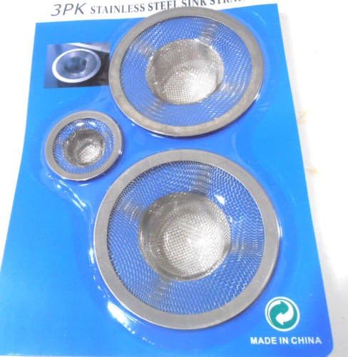 Sink Screens Strainers 1 Pack of 3pc.