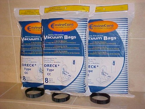 51hlcgs7 KL For ORECK vacuum ALL XL & TYPE CC (24 BAGS + 3 BELTS)