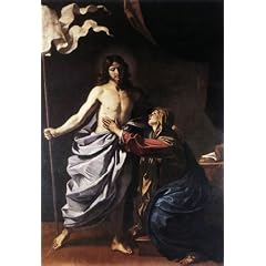 Clear Acrylic Fridge Magnet K�hlschrankmagnet Art Guercino The Resurrected Christ Appears to the Virgin