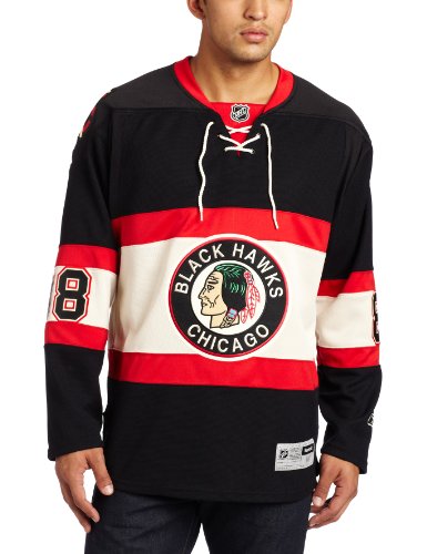NHL Men's Chicago Blackhawks Patrick Kane Reebok Edge Premier Player Jersey (Black, XX-Large)