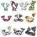 BMC 10pc Women's Flexible Wire Bunny Ear Head Band Hair Wrap Bow
