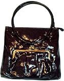 Goldenbleu Luella Amethyst Patent Tote Bag