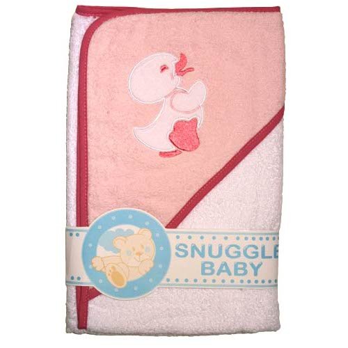 Baby Girl Duck Hooded Bathrobe, Babies 100% Cotton Towel Bath Robe