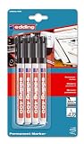 Produkt-Bild: Edding 400 Permanentmarker (konische Spitze), 4 St&uuml;ck schwarz
