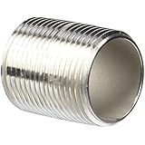 Stainless Steel 304/304L Pipe Fitting, Nipple, Schedule 40 Welded, NPT Male