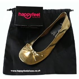 Happy Feet - after party shoes - Gold Large