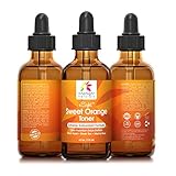 InterSight Sweet Orange Skin Toner for Face - HUGE 4 Oz - #1 Natural Antioxidant Facial Toner with Citrus Aurantium Dulcis Distillate, Aloe, Green Tea, Macha Rose - Organic Exfoliant