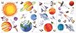 RoomMates RMK1316SCS Outer Space Peel and Stick Wall Decal