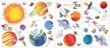 RoomMates RMK1316SCS Outer Space Peel and Stick Wall Decal